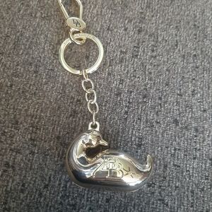 Dooney&Bourke Duck key ring "solid brass".